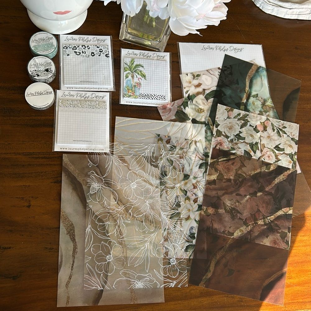 Lauren Phelps Design bundle Washi tape sticky notes vellum paper